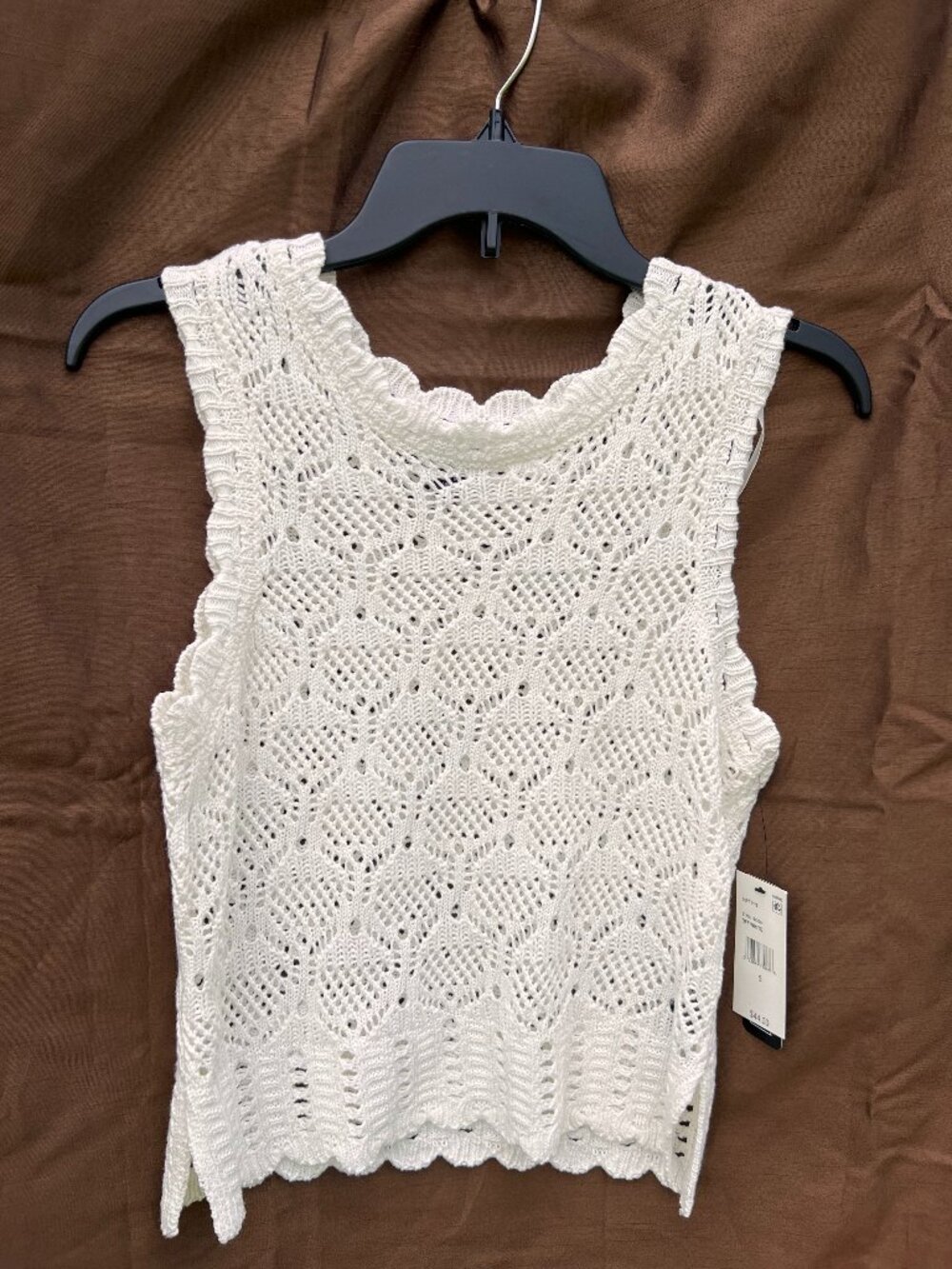 A.Byer Off White Knit Top